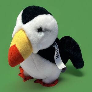 Vintage DAKIN 1980 Black White Puffin 8” Stuffed Plush Toy Animal Maine RARE